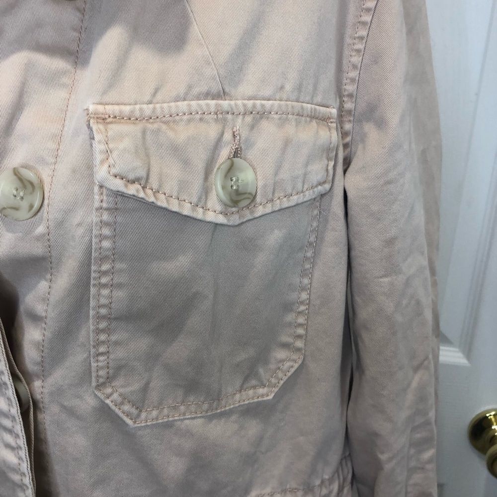 Kenzie Jeans blush pink long sleeve button front jacket size medium - Picture 4 of 12